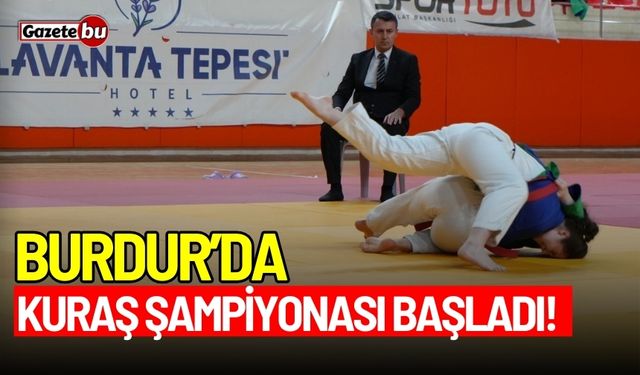 Burdur'da Kuraş şampiyonası başladı!