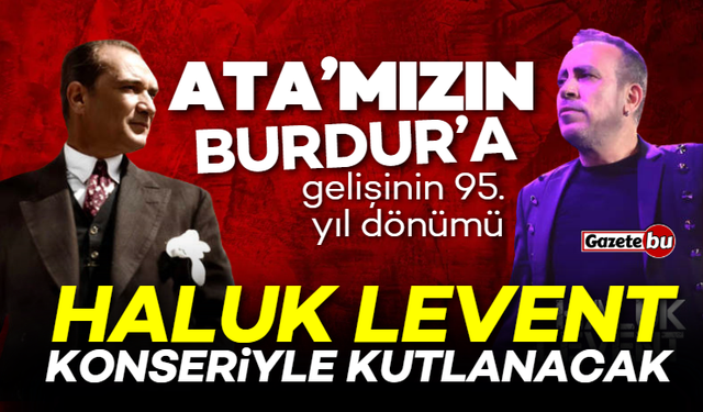 Burdur'da Haluk Levent konseri