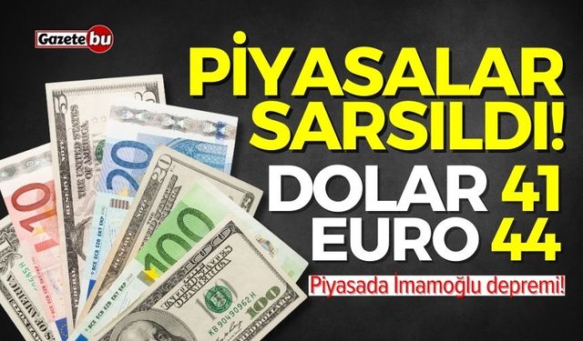 Piyasalar sarsıldı! Dolar 41 TL'yi aştı, euro 45 TL'ye dayandı