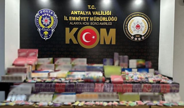 Antalya’da kaçakçılık operasyonlarında 11 şüpheliye işlem