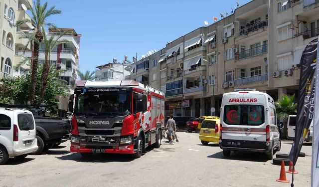 Balkonda çıkan yangın korkuttu