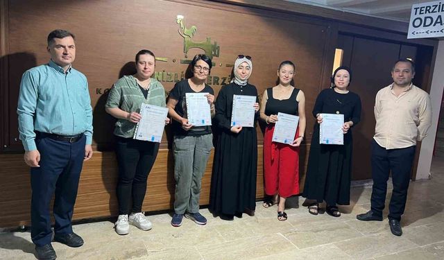 Denizlili terziler uluslararası sertifikalı oldu