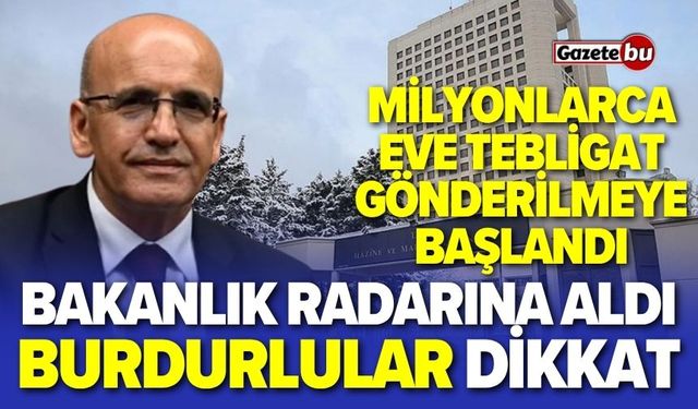 Bakanlık radarına aldı: Burdurlular dikkat