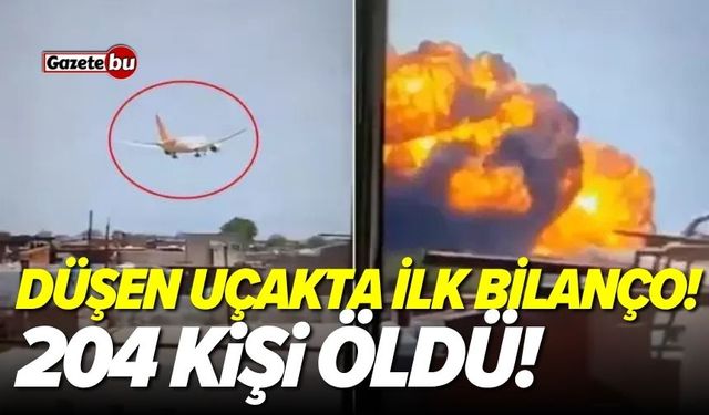 Düşen uçakta ilk bilanço! 204 kişi öldü