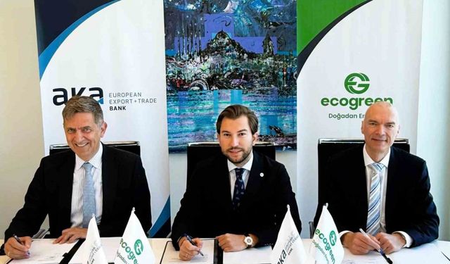 Ecogreen Enerji, Alman Aka European Export Trade Bank ile 76,7 milyon Euro tutarında finansman sözleşmesi imzaladı