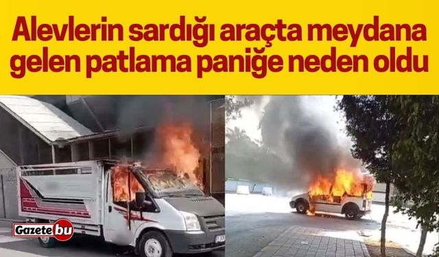 Adana'da park halindeki iki araç yandı