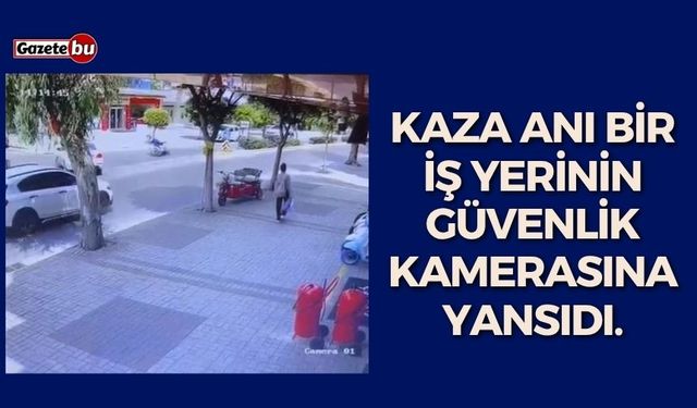 Önüne çıkan otomobili görünce motosikletiyle birlikte yola savruldu