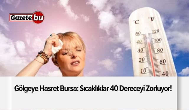 Gölgeye Hasret Bursa: Sıcaklıklar 40 Dereceyi Zorluyor!