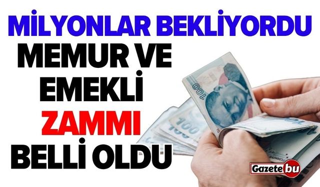 Milyonlar bekliyordu: Memur ve emekli zammı belli oldu!