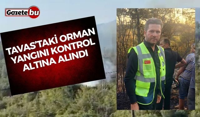 Tavas’taki orman yangını kontrol altına alındı