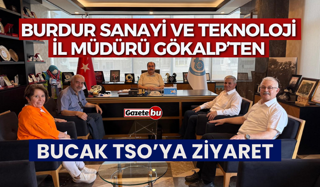 Burdur Sanayi ve Teknoloji İl Müdüründen Başkan Meçikoğluna Ziyaret