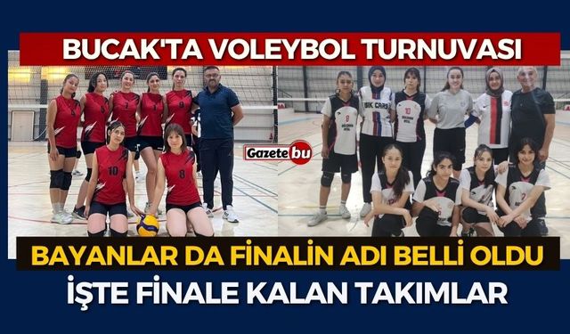 Bucak'ta Voleybol Turnuvasında Finalistler Belli Oldu