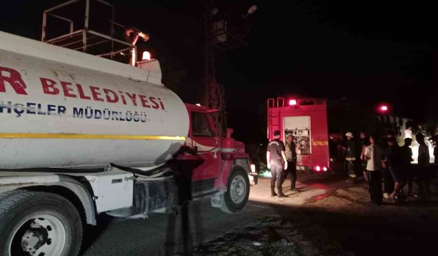 Kemer’de trafo yangını