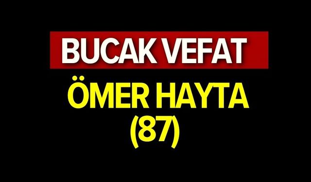 Ömer Hayta (87) vefat etmiştir