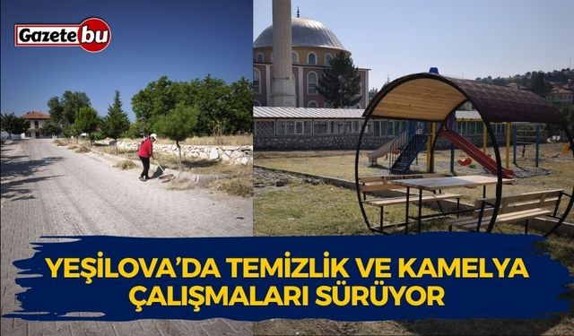 Yeşilova’da Temizlik ve Kamelya Çalışmaları Sürüyor