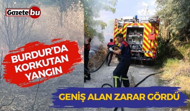 Burdur’da Korkutan Yangın: Geniş Alan Zarar Gördü