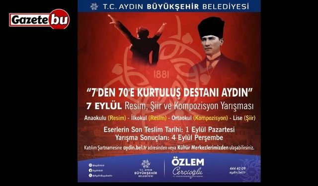 Başkan Çerçioğlu’ndan 7 Eylül temalı ödüllü yarışma