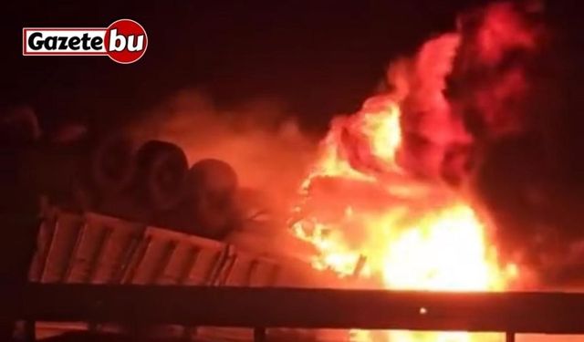 Mardin’de tır sürücüsü, aracında yanarak hayatını kaybetti