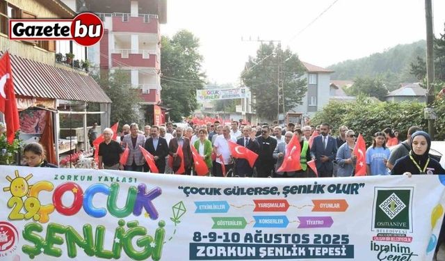 Zorkun Yaylası 29’uncu çocuk şenliği başladı