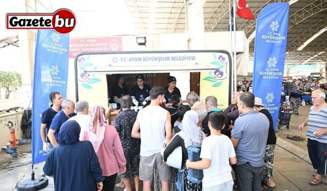 Başkan Çerçioğlu’ndan serinleten uygulama