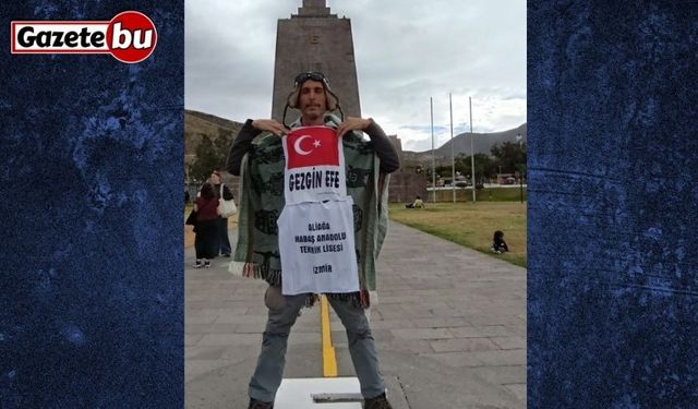 Ekvator çizgisinde Türk bayrağıyla zeybek oynadı