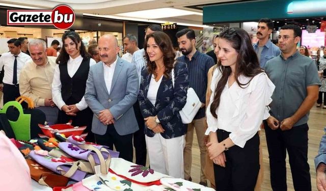 Adıyamanlı kadınların el emeği göz nuru eserleri görücüye çıktı