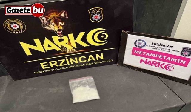 Erzincan’da 27,84 gram metamfetamin ele geçirildi, 1 kişi tutuklandı