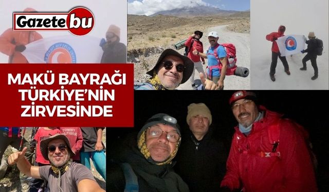 MAKÜ Bayrağı Türkiye’nin zirvesinde