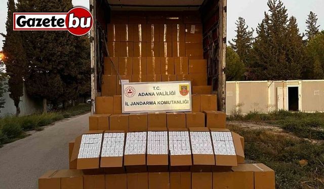 Adana’da 6 milyon 500 bin adet makaron ele geçirildi