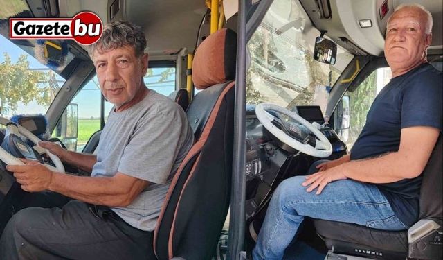 Otobüs şoförleri güzergah tartışmasında dolmuş şoförlerini böyle tehdit etti