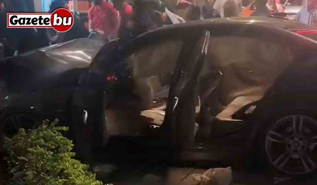 Otomobil park halindeki cipe çarptı: 1 yaralı