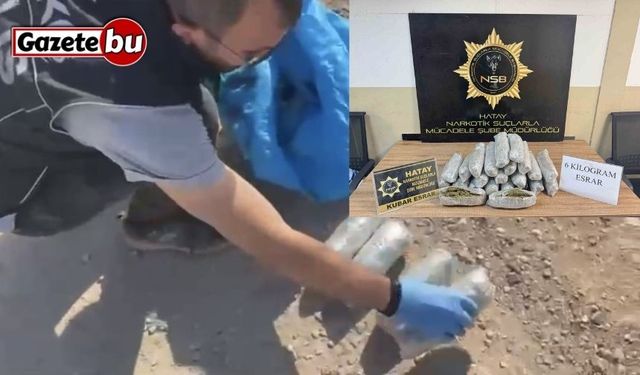Motosikletle uyuşturucu kuryeliği yapan şahıstan 6 kilo esrar çıktı