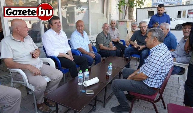 Başkan Tutdere, Erdem Caddesi esnafıyla kahvaltıda buluştu