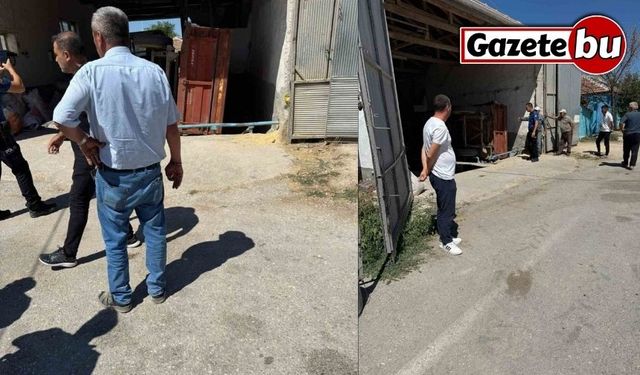 Yem kırma makinesine düşen işçi ağır yaralandı