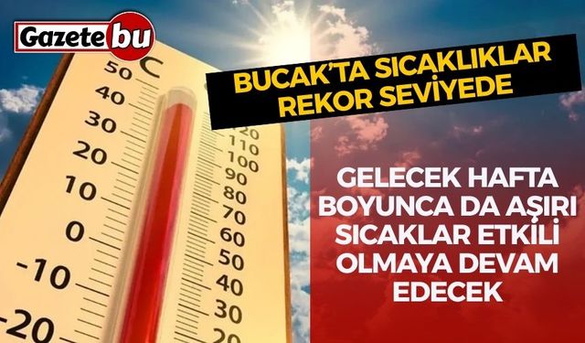 Bucak’ta Sıcaklıklar Rekor Seviyede: 39 °C’yi Bekleyenlere Uyarı!