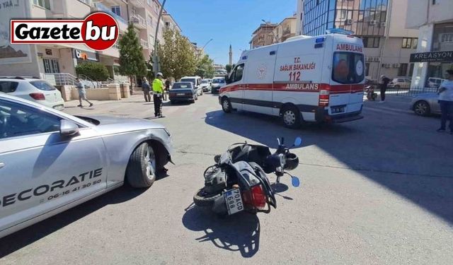 Karaman’da otomobille motosiklet çarpıştı: 1 yaralı