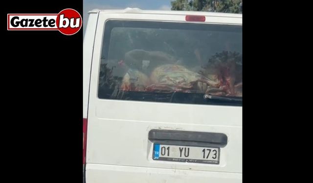 Adana’da etler hijyen kurallarına aykırı taşındı