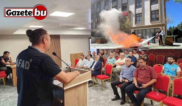İl Müftülüğü’nde afet ve yangın farkındalık eğitimi