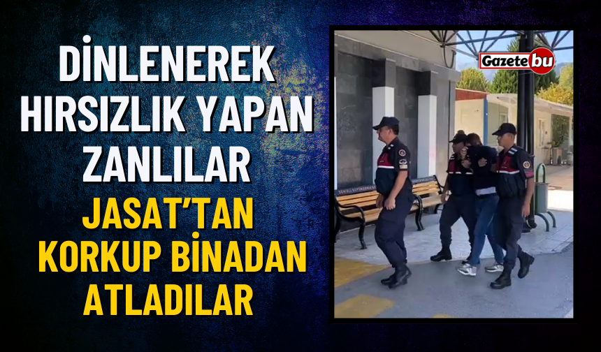Dinlenerek Hırsızlık Yaptılar Korkudan Binadan Atladılar!