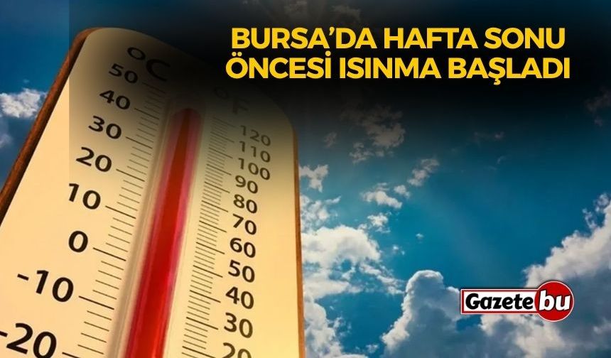 Bursa’da Hafta Sonu Öncesi Isınma Başladı: Termometreler 37°C’yi Görebilir