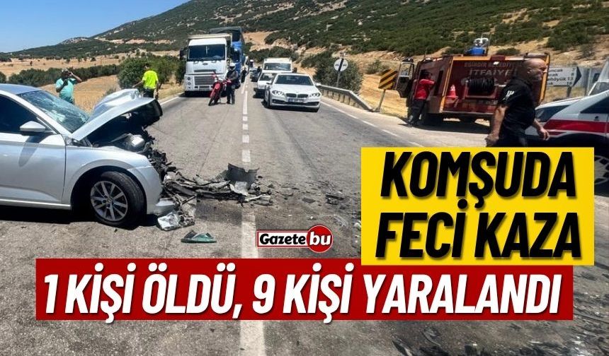 Isparta'da 2 Otomobilin Çarpıştığı Kazada 1 Kişi Öldü, 9 Kişi Yaralandı