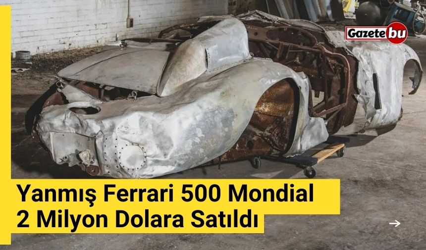 Yanmış Ferrari 500 Mondial 2 Milyon Dolara Satıldı