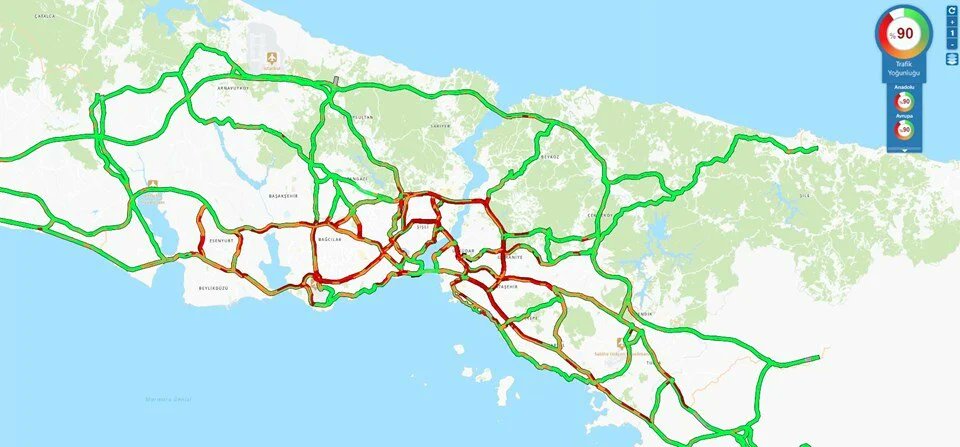 Istanbul Trafik Yoğunluğu