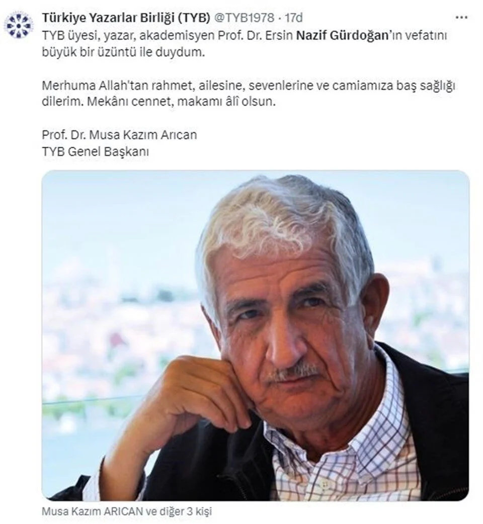 AK Parti'nin Kurucularından Nazif Gürdoğan Hayatını Kaybetti