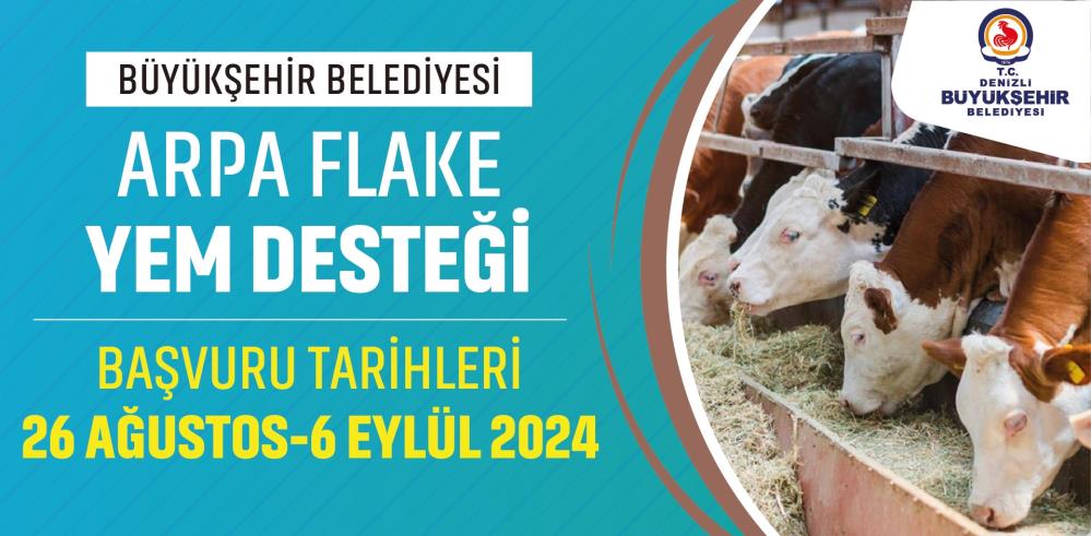 Denizli Büyükşehir Büyükbaş Hayvan Üreticilerine Yem Desteği Sağlayacak