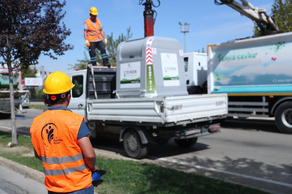 Merkezefendi'de Atıklar Yer Üstü Konteynerlerle Toplanacak