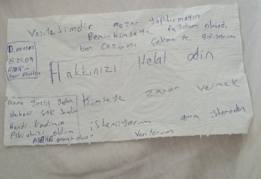 Peçeteye Doğum Ve Ölüm Tarihini Yazıp Ortadan Kaybold (1)