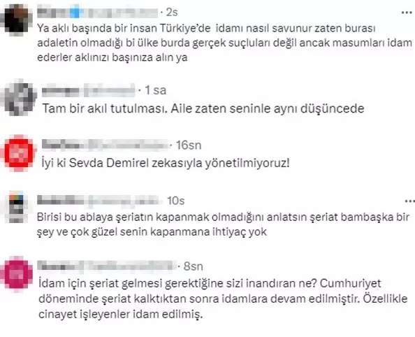 Sevda Demirel Narin Şeriat Açıklaması