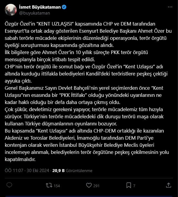 Esenyurt Belediye Başkanı Gözaltında, Asıl Hedef İmamoğlu Mu