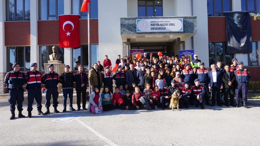 Burdur'da Minik Öğrenciler Jandarma Ile Tanıştı (1)